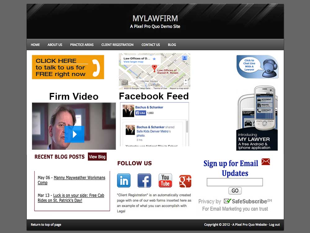 The best law firm website